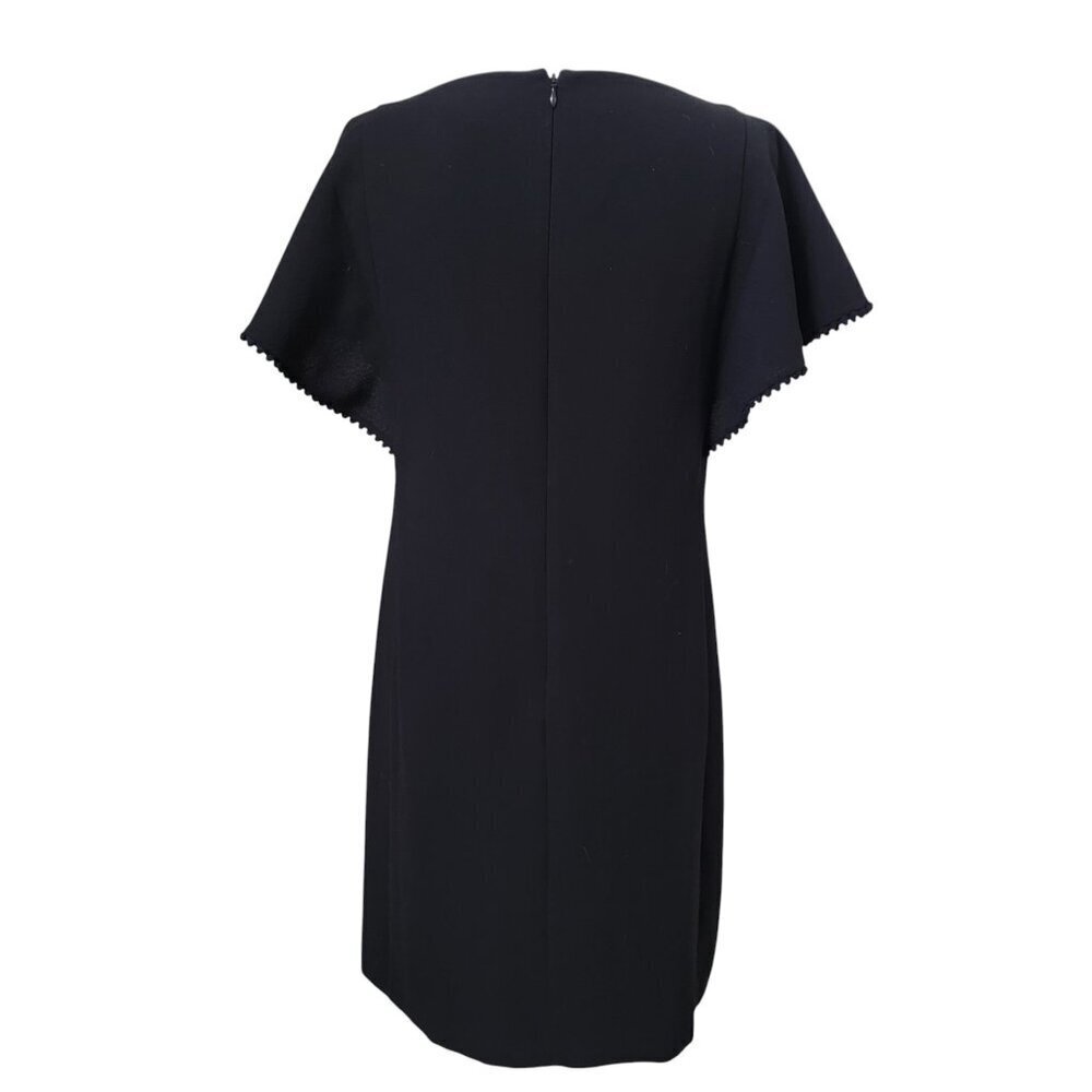 Loft Size 4 Black Flutter Sleeve Sheath Dress, Gently Used Condition - Picture 4 of 16